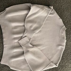 Free people easy street tunic size small in light grey color